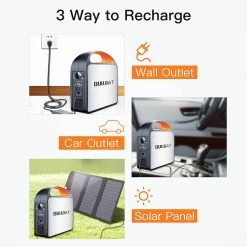 BULLBAT Pioneer 250 257Wh/250W Portable Power Station Solar Power Generators Backup Power Supply for Outdoor & Indoor -Sports Shop BULLBAT Pioneer 250 257Wh 250W Portable Power Station 497280 5