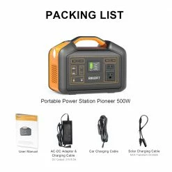 BULLBAT Pioneer 500 505Wh/500W Portable Power Station Solar Power Generators Backup Power Supply for Outdoor & Indoor 13 BULLBAT Pioneer 500 505Wh/500W Portable Power Station Solar Power Generators Backup Power Supply for Outdoor & Indoor -Sports Shop BULLBAT Pioneer 500 505Wh 500W Portable Power Station 497281 5
