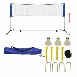 Badminton Net Set with Shuttlecocks 300x155 cm