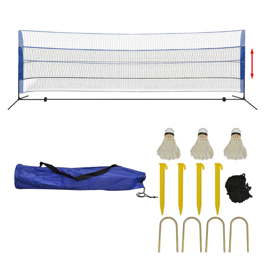 Badminton Net Set with Shuttlecocks 500x155 cm 3 Badminton Net Set with Shuttlecocks 500x155 cm