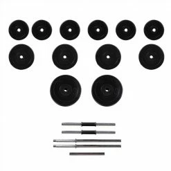 Barbell +2 Dumbbell Set 30.5kg -Sports Shop Barbell 2 Dumbbell Set 30 5kg 492414 2