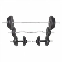 Barbell and Dumbbell Set 90 kg -Sports Shop Barbell and Dumbbell Set 90 kg 495325 2