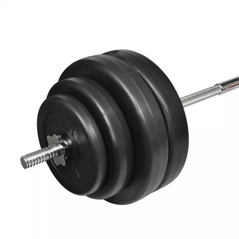 Barbell with Plates Set 60 kg 5 Barbell with Plates Set 60 kg - Image 3