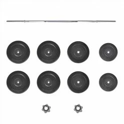 Barbell with Plates Set 60 kg 9 Barbell with Plates Set 60 kg -Sports Shop Barbell with Plates Set 60 kg 487504 3