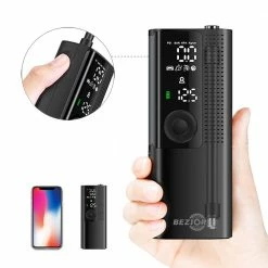 Bezior Mini Inflator Air Compressor Pump 2000mAh 120PSI with Digital Gauge for Bike Car Tyre -Sports Shop Bezior Mini Inflator Air Compressor Pump 499873 5