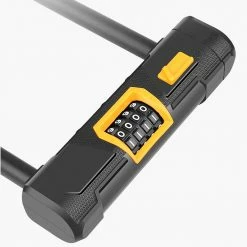 Bicycle U Lock with 1.2m Cable Anti-theft Heavy Duty Bike Password Lock Alloy for E-bikes, Motorcycles, Scooters -Sports Shop Bicycle U Lock with 1 2m Cable Anti theft 518204 4