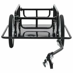 Bike Cargo Trailer 130x73x48.5 cm Steel Black 10 Bike Cargo Trailer 130x73x48.5 cm Steel Black -Sports Shop Bike Cargo Trailer 130x73x48 5 cm Steel Black 427220 2