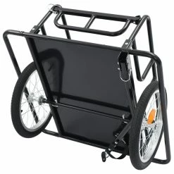 Bike Cargo Trailer 130x73x48.5 cm Steel Black 12 Bike Cargo Trailer 130x73x48.5 cm Steel Black -Sports Shop Bike Cargo Trailer 130x73x48 5 cm Steel Black 427220 4