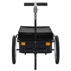 Bike Cargo Trailer/Hand Wagon 155x61x83 cm Steel Black -Sports Shop Bike Cargo Trailer Hand Wagon 155x61x83 cm Steel Black 427161 2