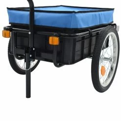 Bike Cargo Trailer/Hand Wagon 155x61x83 cm Steel Blue -Sports Shop Bike Cargo Trailer Hand Wagon 155x61x83 cm Steel Blue 427224 5