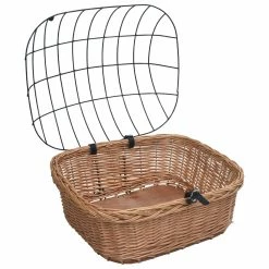 Bike Front Basket with Cover 50x45x35 cm Natural Willow -Sports Shop Bike Front Basket with Cover 50x45x35 cm Natural Willow 427228 4