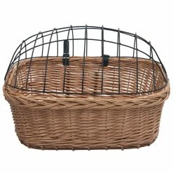 Bike Front Basket with Cover 50x45x35 cm Natural Willow -Sports Shop Bike Front Basket with Cover 50x45x35 cm Natural Willow 427228 5
