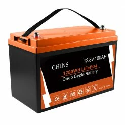 CHINS LiFePO4 Battery 12V 100AH Lithium Battery - Built-in 100A BMS, Perfect for Replacing Most of Backup Power, Home Energy Storage and Off-Grid -Sports Shop CHINS 12V 100Ah LiFePO4 Lithium Battery 516660 2