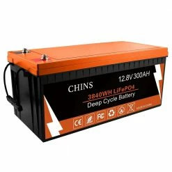CHINS LiFePO4 Battery 12V 300Ah Lithium Battery - Built-in 200A BMS, Perfect for Replacing Most of Backup Power, Home Energy Storage and Off-Grid etc. -Sports Shop CHINS 12V 300Ah LiFePO4 Lithium Battery 516679 4