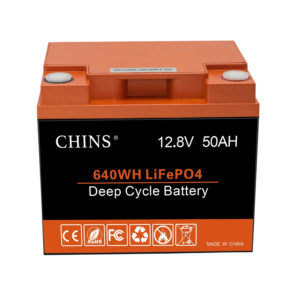 CHINS 12V 50Ah LiFePO4 Battery, Built-in 50A BMS, 2000+ Cycles, Perfect for RV, Caravan, Solar, Marine, Home Storage and Off-Grid 3 CHINS 12V 50Ah LiFePO4 Battery, Built-in 50A BMS, 2000+ Cycles, Perfect for RV, Caravan, Solar, Marine, Home Storage and Off-Grid