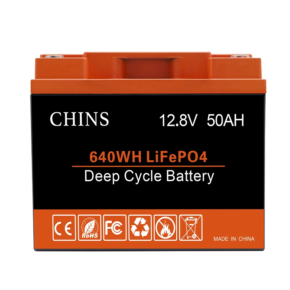 CHINS 12V 50Ah LiFePO4 Battery, Built-in 50A BMS, 2000+ Cycles, Perfect for RV, Caravan, Solar, Marine, Home Storage and Off-Grid 4 CHINS 12V 50Ah LiFePO4 Battery, Built-in 50A BMS, 2000+ Cycles, Perfect for RV, Caravan, Solar, Marine, Home Storage and Off-Grid - Image 2