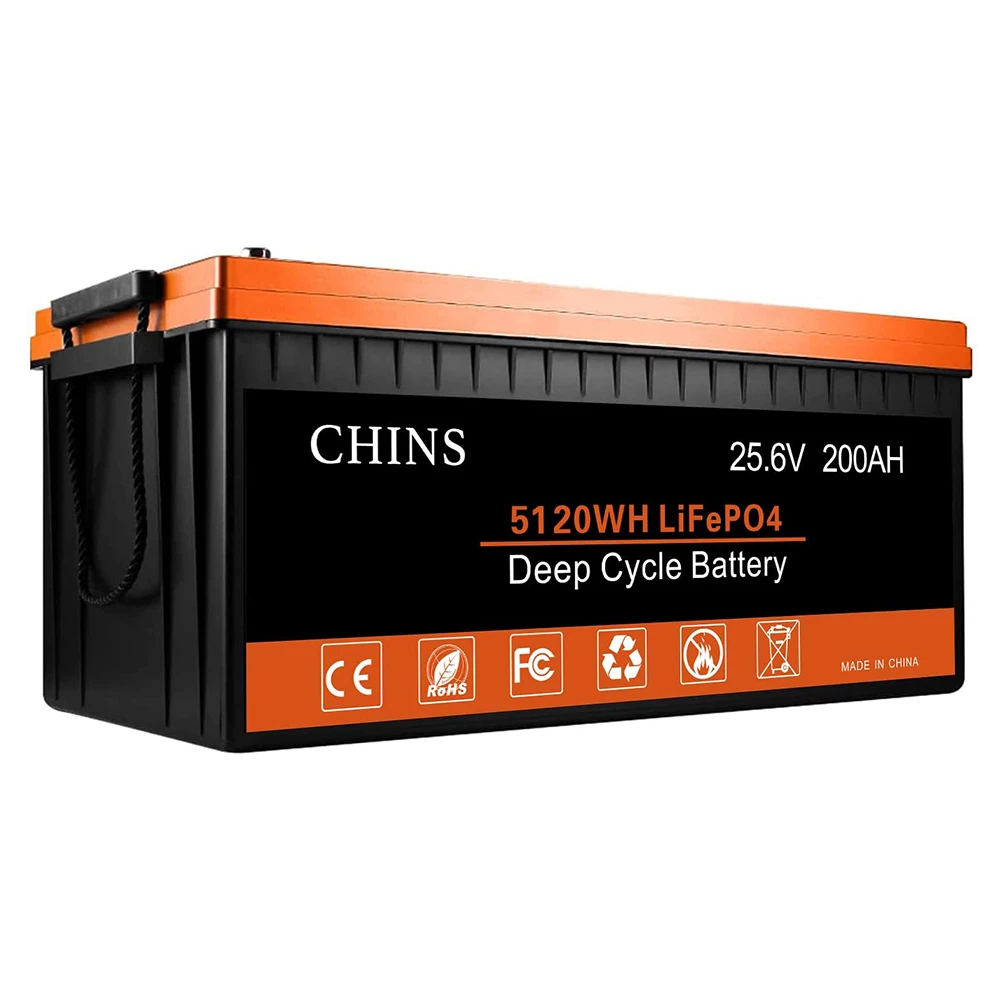 CHINS LiFePO4 Battery 24V 200Ah Lithium Battery - Built-in 200A BMS, 2000+ Cycles, Perfect for RV, Home Storage and Off-Grid 3 CHINS LiFePO4 Battery 24V 200Ah Lithium Battery - Built-in 200A BMS, 2000+ Cycles, Perfect for RV, Home Storage and Off-Grid