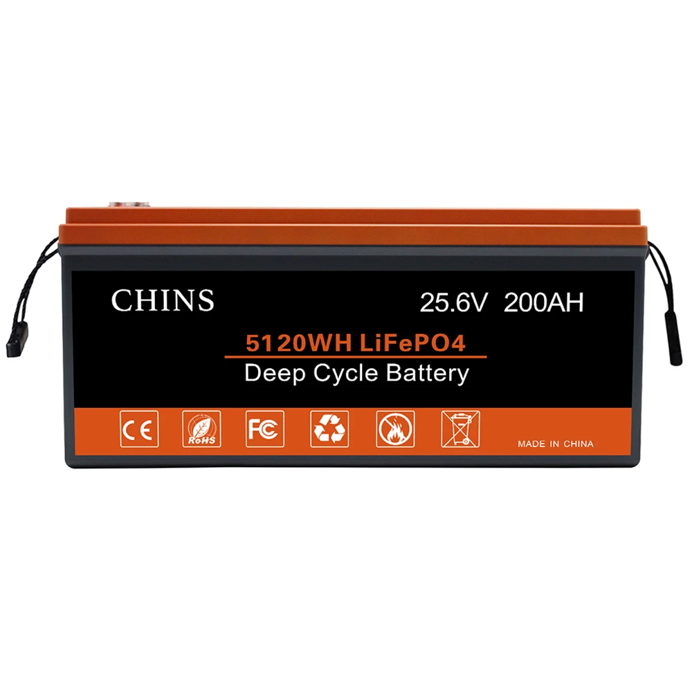 CHINS LiFePO4 Battery 24V 200Ah Lithium Battery - Built-in 200A BMS, 2000+ Cycles, Perfect for RV, Home Storage and Off-Grid 4 CHINS LiFePO4 Battery 24V 200Ah Lithium Battery - Built-in 200A BMS, 2000+ Cycles, Perfect for RV, Home Storage and Off-Grid - Image 2