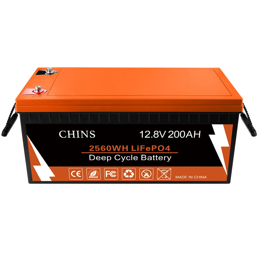 CHINS LiFePO4 Battery 12V 200AH Plus Lithium Battery - Built-in 200A BMS, Perfect for Replacing Most of Backup Power, Home Energy Storage and Off-Grid 3 CHINS LiFePO4 Battery 12V 200AH Plus Lithium Battery - Built-in 200A BMS, Perfect for Replacing Most of Backup Power, Home Energy Storage and Off-Grid