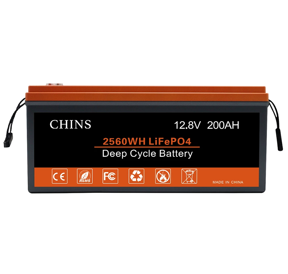 CHINS LiFePO4 Battery 12V 200AH Plus Lithium Battery - Built-in 200A BMS, Perfect for Replacing Most of Backup Power, Home Energy Storage and Off-Grid 4 CHINS LiFePO4 Battery 12V 200AH Plus Lithium Battery - Built-in 200A BMS, Perfect for Replacing Most of Backup Power, Home Energy Storage and Off-Grid - Image 2