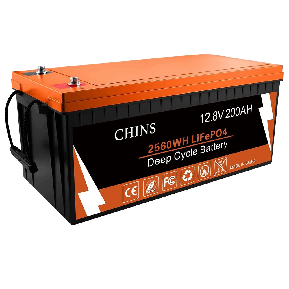 CHINS LiFePO4 Battery 12V 200AH Plus Lithium Battery - Built-in 200A BMS, Perfect for Replacing Most of Backup Power, Home Energy Storage and Off-Grid 5 CHINS LiFePO4 Battery 12V 200AH Plus Lithium Battery - Built-in 200A BMS, Perfect for Replacing Most of Backup Power, Home Energy Storage and Off-Grid - Image 3