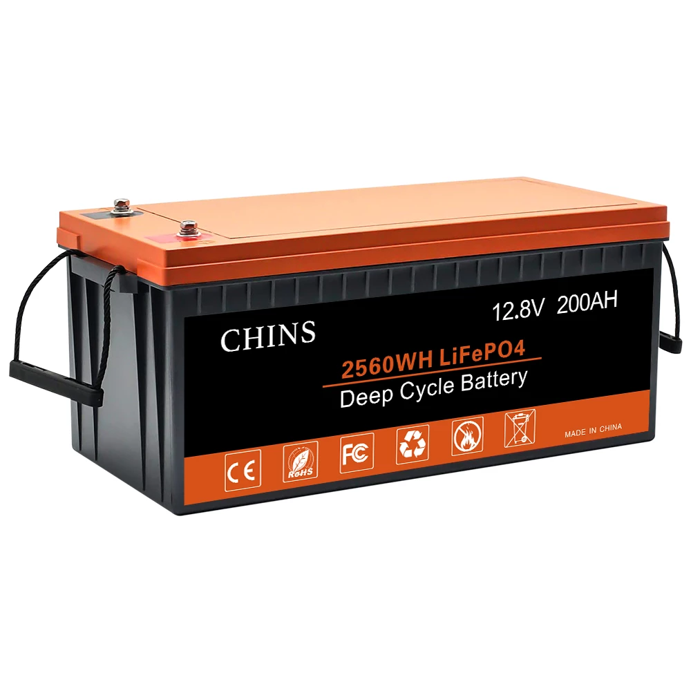 CHINS LiFePO4 Battery 12V 200AH Plus Lithium Battery - Built-in 200A BMS, Perfect for Replacing Most of Backup Power, Home Energy Storage and Off-Grid 6 CHINS LiFePO4 Battery 12V 200AH Plus Lithium Battery - Built-in 200A BMS, Perfect for Replacing Most of Backup Power, Home Energy Storage and Off-Grid - Image 4