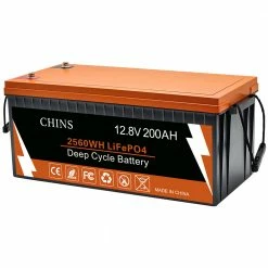 CHINS LiFePO4 Battery 12V 200AH Plus Lithium Battery - Built-in 200A BMS, Perfect for Replacing Most of Backup Power, Home Energy Storage and Off-Grid 12 CHINS LiFePO4 Battery 12V 200AH Plus Lithium Battery - Built-in 200A BMS, Perfect for Replacing Most of Backup Power, Home Energy Storage and Off-Grid -Sports Shop CHINS Smart 12V 200AH LiFePO4 Battery 516677 4