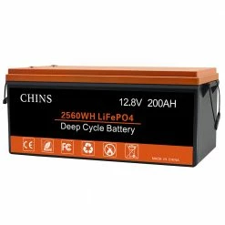 CHINS LiFePO4 Battery 12V 200AH Plus Lithium Battery - Built-in 200A BMS, Perfect for Replacing Most of Backup Power, Home Energy Storage and Off-Grid 13 CHINS LiFePO4 Battery 12V 200AH Plus Lithium Battery - Built-in 200A BMS, Perfect for Replacing Most of Backup Power, Home Energy Storage and Off-Grid -Sports Shop CHINS Smart 12V 200AH LiFePO4 Battery 516677 5