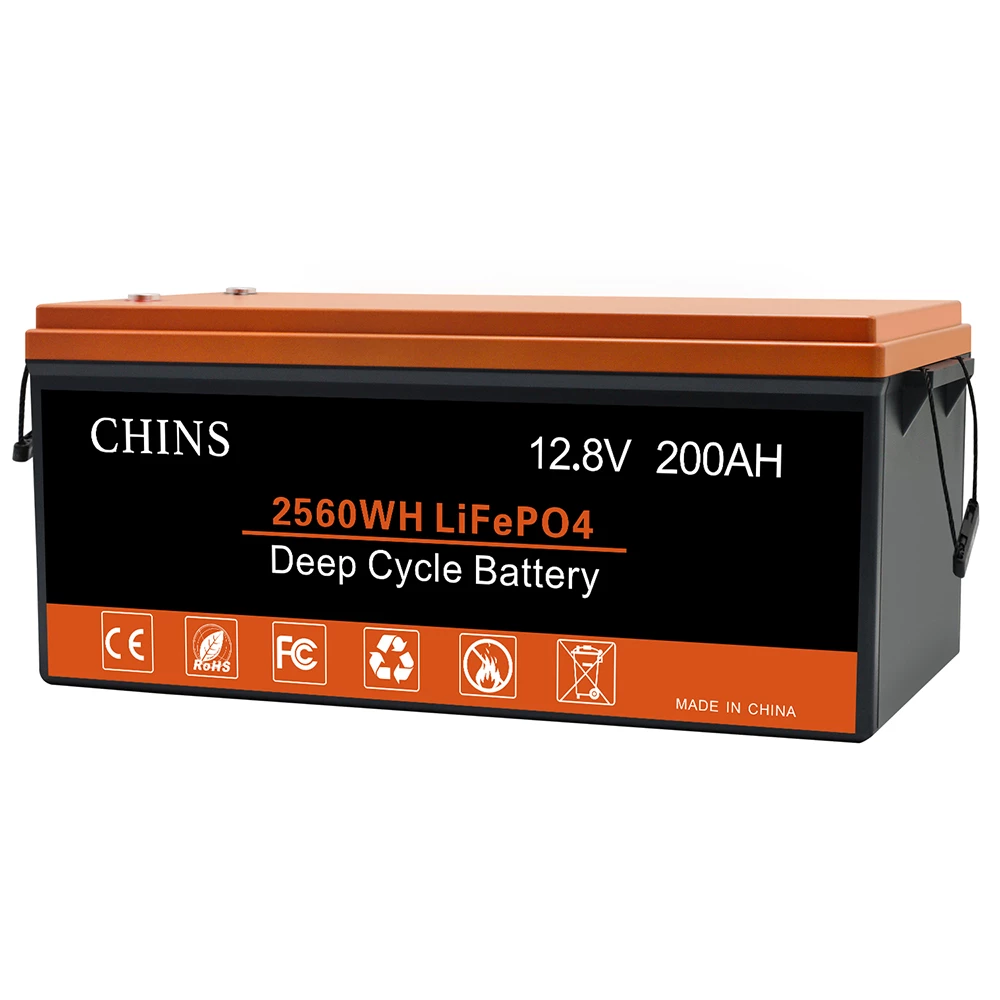 CHINS LiFePO4 Battery 12V 200AH Plus Lithium Battery - Built-in 200A BMS, Perfect for Replacing Most of Backup Power, Home Energy Storage and Off-Grid 8 CHINS LiFePO4 Battery 12V 200AH Plus Lithium Battery - Built-in 200A BMS, Perfect for Replacing Most of Backup Power, Home Energy Storage and Off-Grid - Image 6
