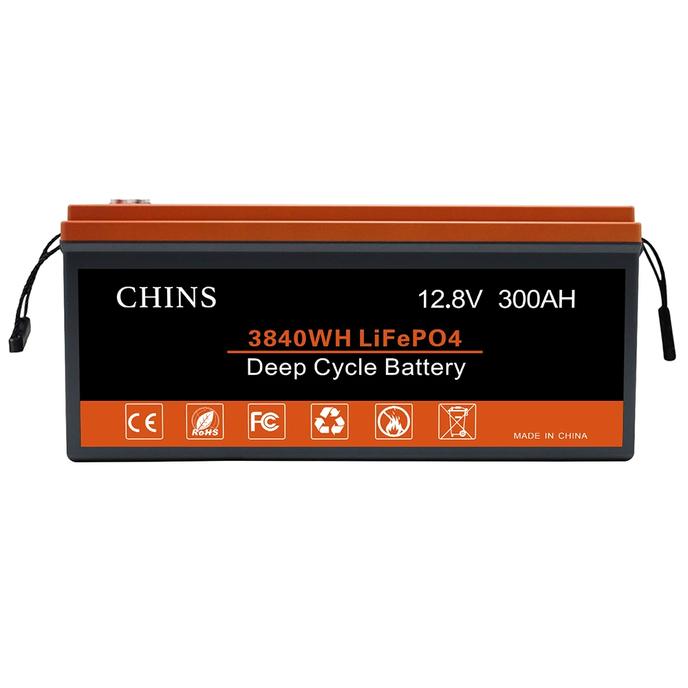 CHINS LiFePO4 Battery 12V 300Ah Lithium Battery - Built-in 200A BMS, Perfect for Replacing Most of Backup Power, Home Energy Storage and Off-Grid 7 CHINS LiFePO4 Battery 12V 300Ah Lithium Battery - Built-in 200A BMS, Perfect for Replacing Most of Backup Power, Home Energy Storage and Off-Grid - Image 5