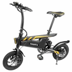 COASTA T18 Electric Bike 12 Inch Pneumatic Tire 350W Motor 25Km/h Max Speed 7.8Ah Battery 120KG Max Load IP54 Waterproof - Black -Sports Shop COASTA T18 Electric Bike 7 8Ah Battery 350W Motor 515192 3