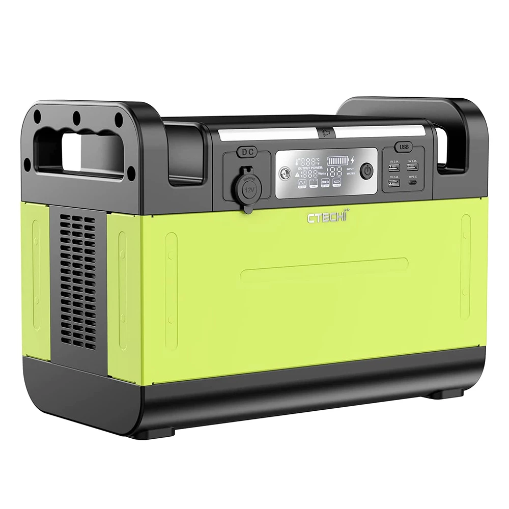 CTECHi GT1500 1500W Portable Power Station, 1210Wh LiFePO4 Battery, Pure Sine Wave Solar Generator, 60W PD Fast Charging 3 CTECHi GT1500 1500W Portable Power Station, 1210Wh LiFePO4 Battery, Pure Sine Wave Solar Generator, 60W PD Fast Charging