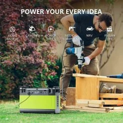 CTECHi GT1500 1500W Portable Power Station, 1210Wh LiFePO4 Battery, Pure Sine Wave Solar Generator, 60W PD Fast Charging 11 CTECHi GT1500 1500W Portable Power Station, 1210Wh LiFePO4 Battery, Pure Sine Wave Solar Generator, 60W PD Fast Charging -Sports Shop CTECHi GT1500 1500W 1210Wh Portable Power Station 516996 3