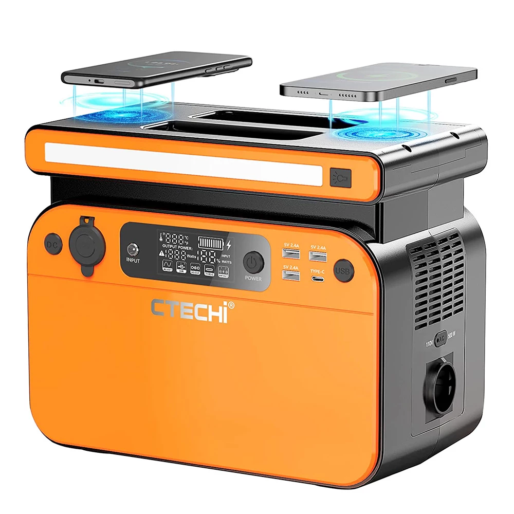 CTECHi GT500 500W Portable Power Station, 518Wh LiFePO4 Battery BSM Systems Backup Solar Generator with 230 V AC Sockets, Dual 10W Wireless Charging, 60W PD Fast Charging, 8 Outputs, LCD Display, Emergency Generator for Camping Emergency Home Use 3 CTECHi GT500 500W Portable Power Station, 518Wh LiFePO4 Battery BSM Systems Backup Solar Generator with 230 V AC Sockets, Dual 10W Wireless Charging, 60W PD Fast Charging, 8 Outputs, LCD Display, Emergency Generator for Camping Emergency Home Use