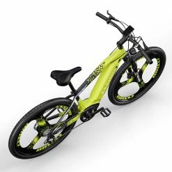 CYSUM CM520 Electric Mountain Bike 29*2.1 Inch Chaoyan Tire 500W Brushless Motor 35-40Km/h Max Speed 48V 14Ah LG Removable Battery Shimano 7 Speed 50-70KM Range Dual Disc Brakes - Green -Sports Shop CYSUM CM520 Electric Bike 48V 500W Motor Black Blue 513296 3