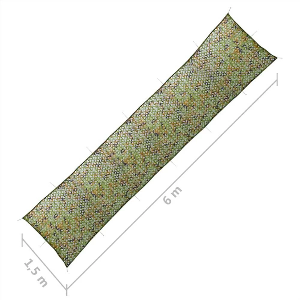 Camouflage Net with Storage Bag 1.5x6 m Green 7 Camouflage Net with Storage Bag 1.5x6 m Green - Image 5