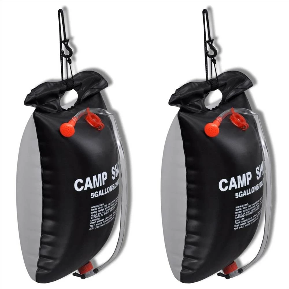 Camp Shower Solar Shower Outdoor Bath 20 L 2 pcs 3 Camp Shower Solar Shower Outdoor Bath 20 L 2 pcs