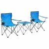 Camping Table and Chair Set 3 Pieces Blue -Sports Shop Camping Table and Chair Set 3 Pieces Blue 490842 0