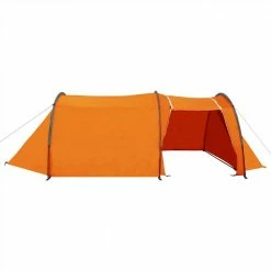 Camping Tent 4 Persons Grey and Orange -Sports Shop Camping Tent 4 Persons Grey and Orange 469624 3