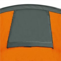 Camping Tent 4 Persons Grey and Orange -Sports Shop Camping Tent 4 Persons Grey and Orange 469624 5