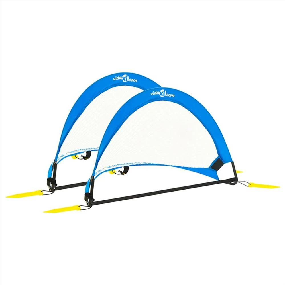 Children Football Goals 2 pcs Set with Storage Bag 75.5x46x48 cm 3 Children Football Goals 2 pcs Set with Storage Bag 75.5x46x48 cm