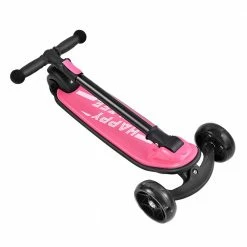 Kick Scooter Glide Scooter with Extra Wide PU Light-Up Wheels and 4 Adjustable Heights for Children from 3-12 Pink -Sports Shop Children Scooter Pink 426992 2