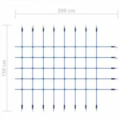 Climbing Net 200x150 cm Blue -Sports Shop Climbing Net 200x150 cm Blue 461659 4