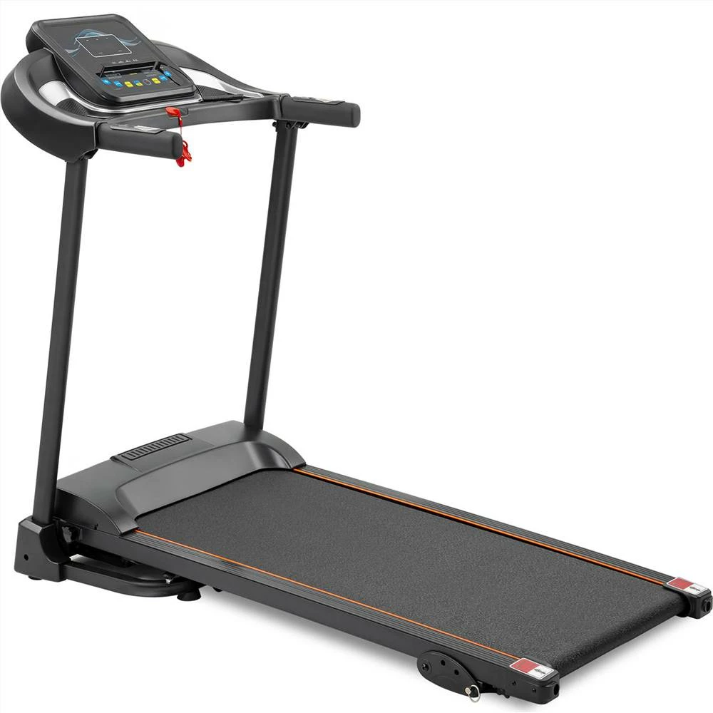 Compact Easy Folding Treadmill Motorized Running Jogging Machine Hydraulic Folding System 0-7.5 MPH Speed Adjuster 1.5HP Motor Quality 4-Layer Running Belt Large LCD Display -Black 4 Compact Easy Folding Treadmill Motorized Running Jogging Machine Hydraulic Folding System 0-7.5 MPH Speed Adjuster 1.5HP Motor Quality 4-Layer Running Belt Large LCD Display -Black - Image 2