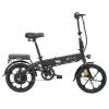 DYU A1F Electric City Bike 16 Inch Folding E- Bike 250W Motor 25Km/h 7.5Ah 36V Battery Black
