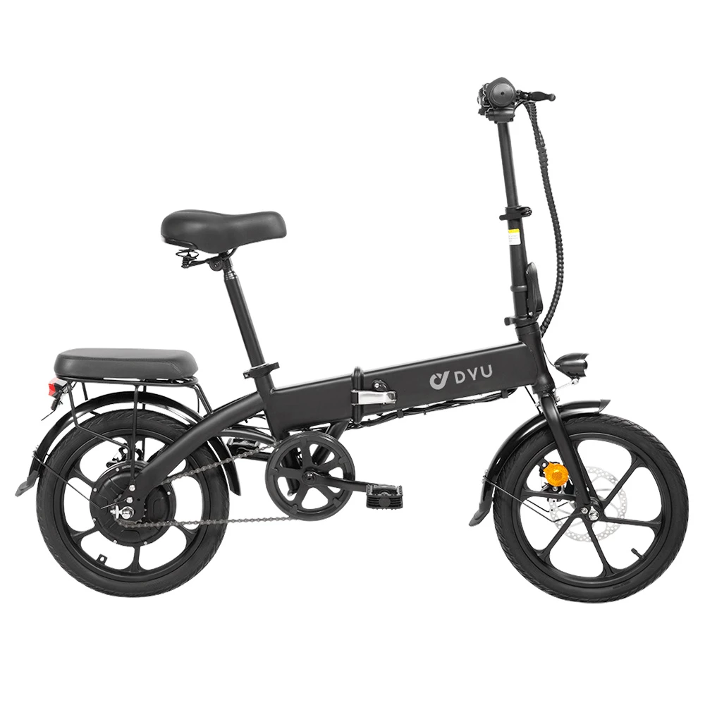 DYU A1F Electric City Bike 16 Inch Folding E- Bike 250W Motor 25Km/h 7.5Ah 36V Battery Black 3 DYU A1F Electric City Bike 16 Inch Folding E- Bike 250W Motor 25Km/h 7.5Ah 36V Battery Black