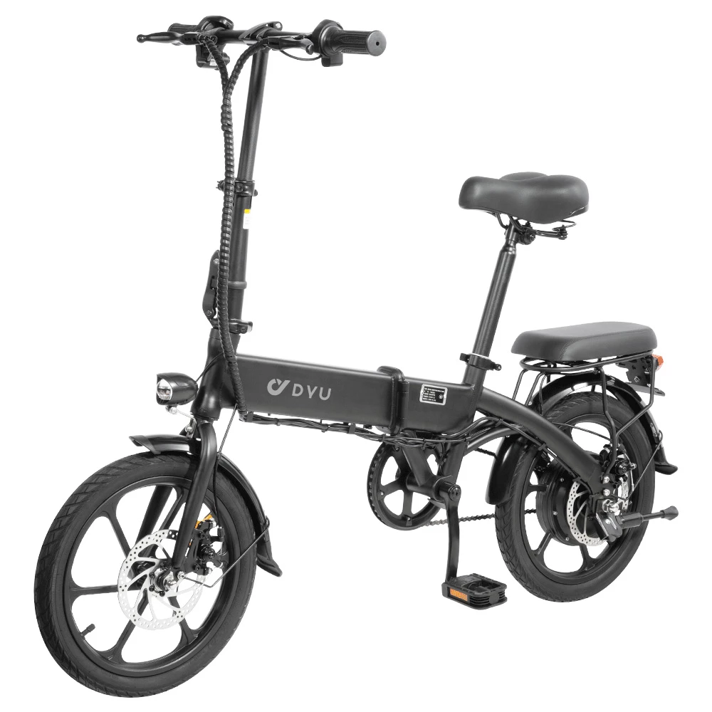 DYU A1F Electric City Bike 16 Inch Folding E- Bike 250W Motor 25Km/h 7.5Ah 36V Battery Black 4 DYU A1F Electric City Bike 16 Inch Folding E- Bike 250W Motor 25Km/h 7.5Ah 36V Battery Black - Image 2