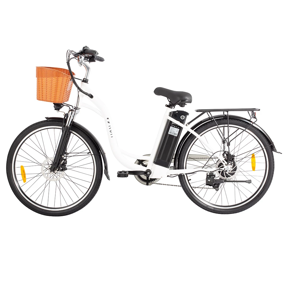 DYU C6 Electric Bicycle 350W Motor Max Speed 25km/h 36V 12.5AH 70km Max Range - White 4 DYU C6 Electric Bicycle 350W Motor Max Speed 25km/h 36V 12.5AH 70km Max Range - White - Image 2