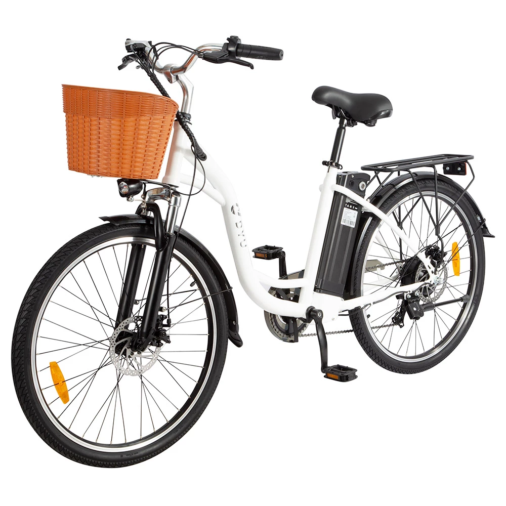 DYU C6 Electric Bicycle 350W Motor Max Speed 25km/h 36V 12.5AH 70km Max Range - White 5 DYU C6 Electric Bicycle 350W Motor Max Speed 25km/h 36V 12.5AH 70km Max Range - White - Image 3