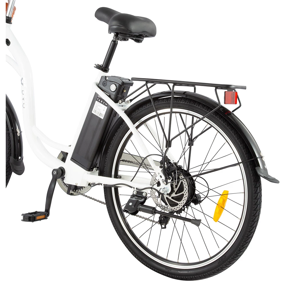 DYU C6 Electric Bicycle 350W Motor Max Speed 25km/h 36V 12.5AH 70km Max Range - White 6 DYU C6 Electric Bicycle 350W Motor Max Speed 25km/h 36V 12.5AH 70km Max Range - White - Image 4